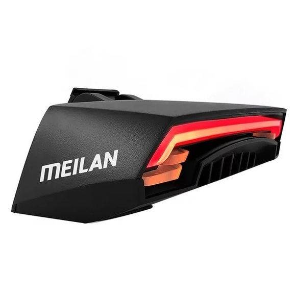 Meilan X5 Bicycle Light Remote Wireless Light Turn Signal LED Beam USB Charge - Picture 4 of 6